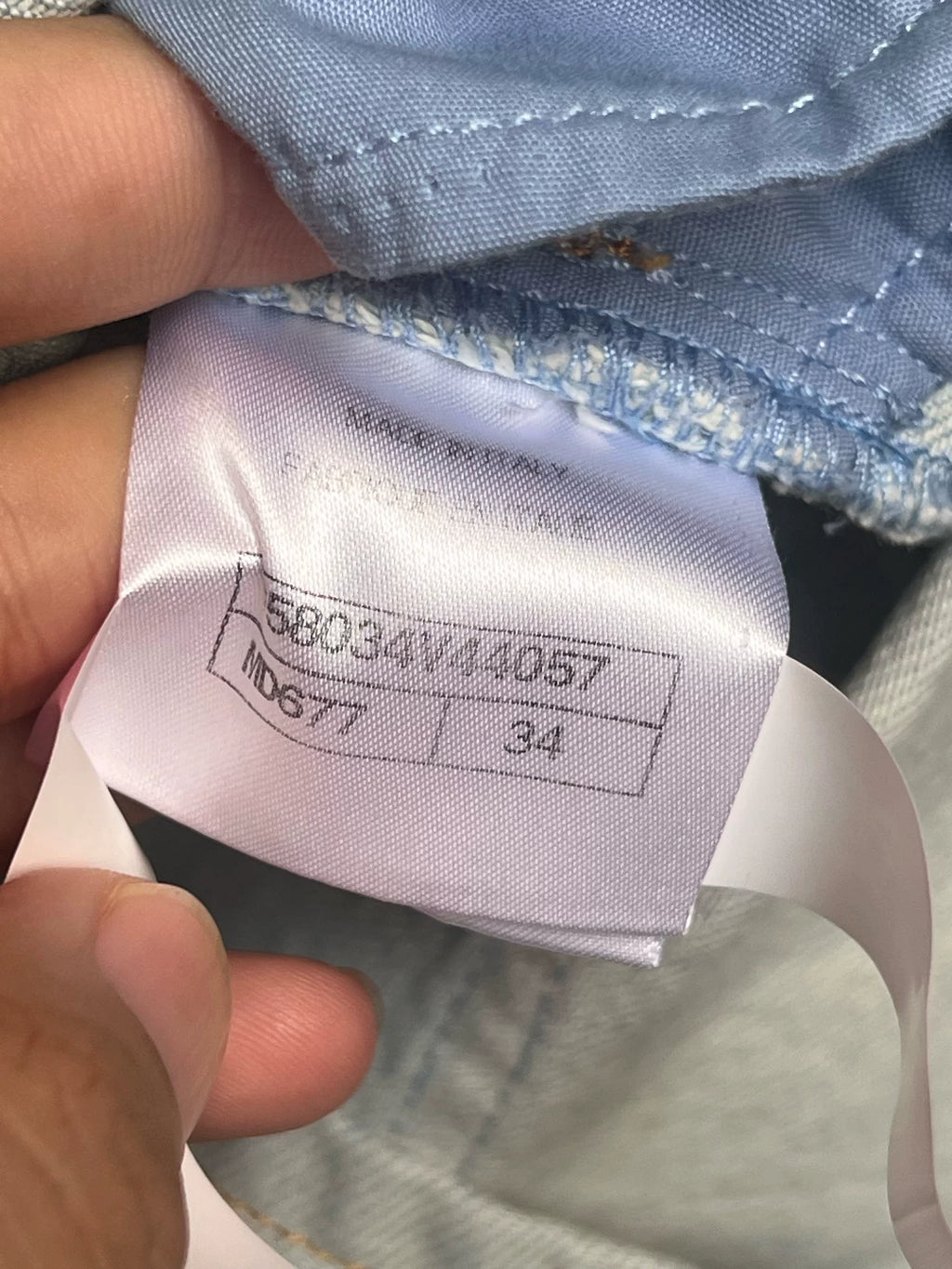 Chanel Runway Color-Block Denim Shorts