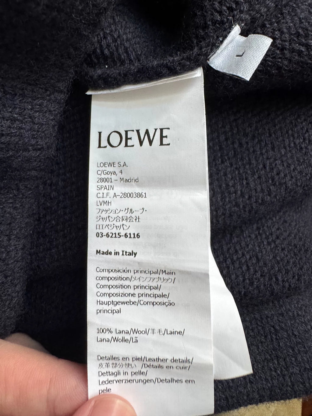 Loewe SS25 Zip Sailor Collar Sweater