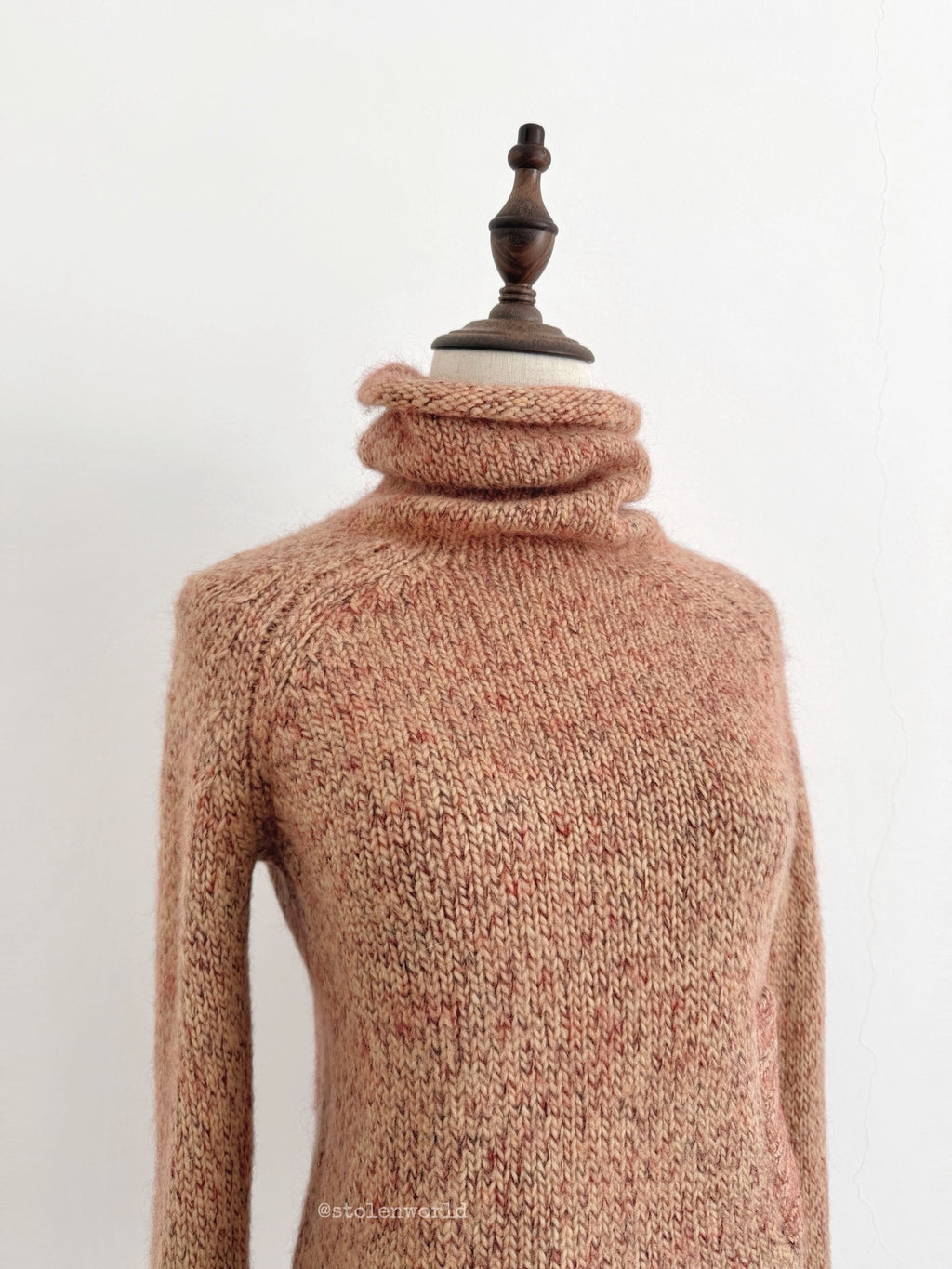 Yohji Yamamoto Y's Mixed Color Cuffed Wool Knit Pink Top - Devines
