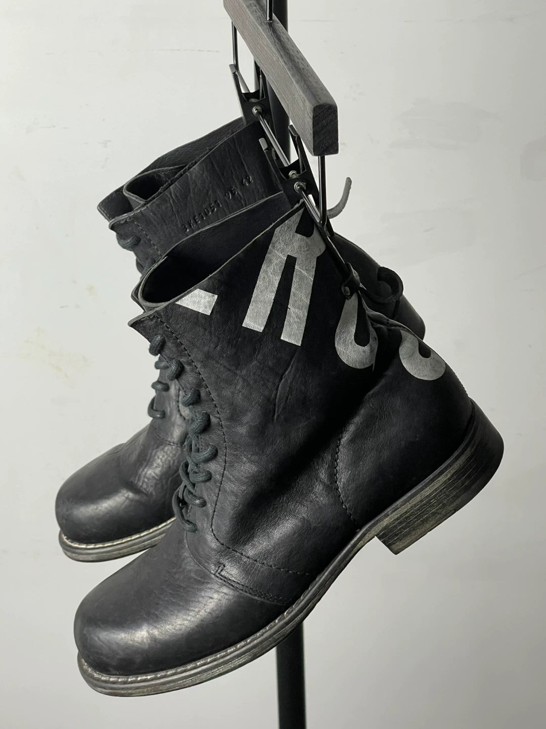 Dirk Bikkembergs Double Layer Buffalo Leather Combat Boots