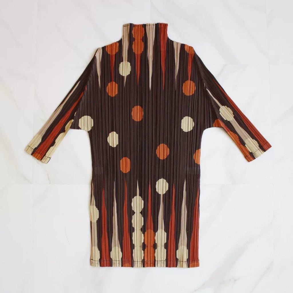 Issey Miyake Polka Dot Pleated Suit