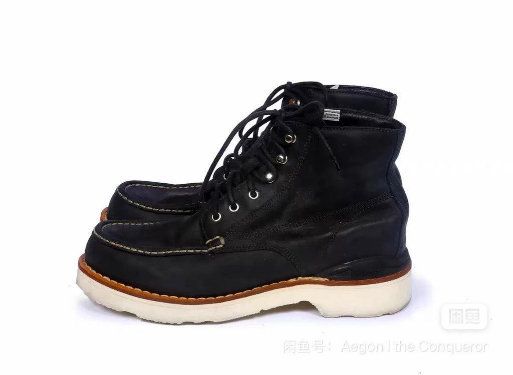 Visvim Virgil Moc Toe-Folk Redwing Gray Boots