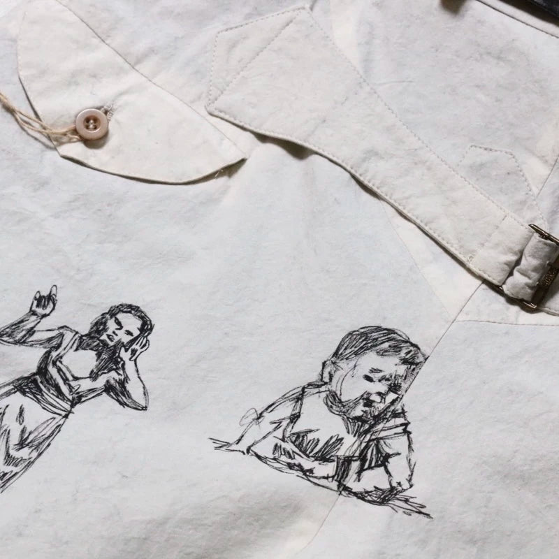 ARCHIVIO J.M.RIBOT hand-painted shorts