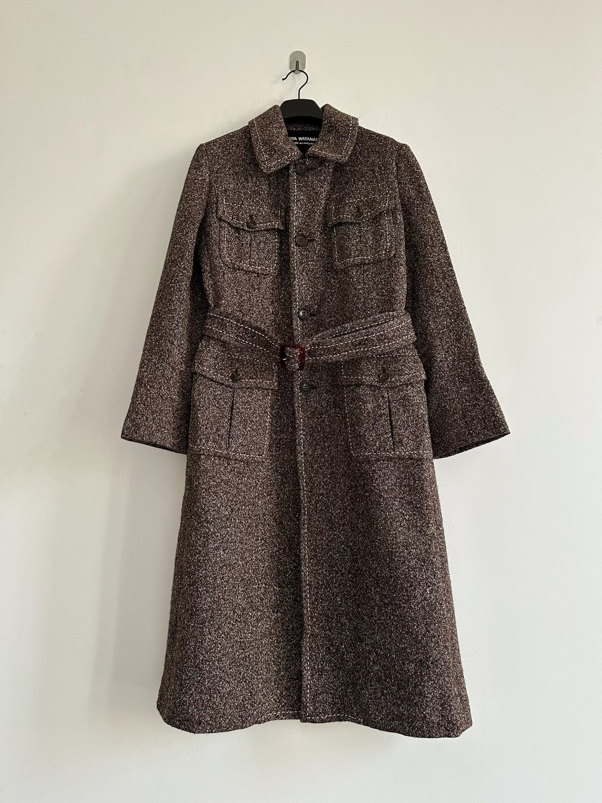 Junya Watanabe 2000 mixed-color wool coat