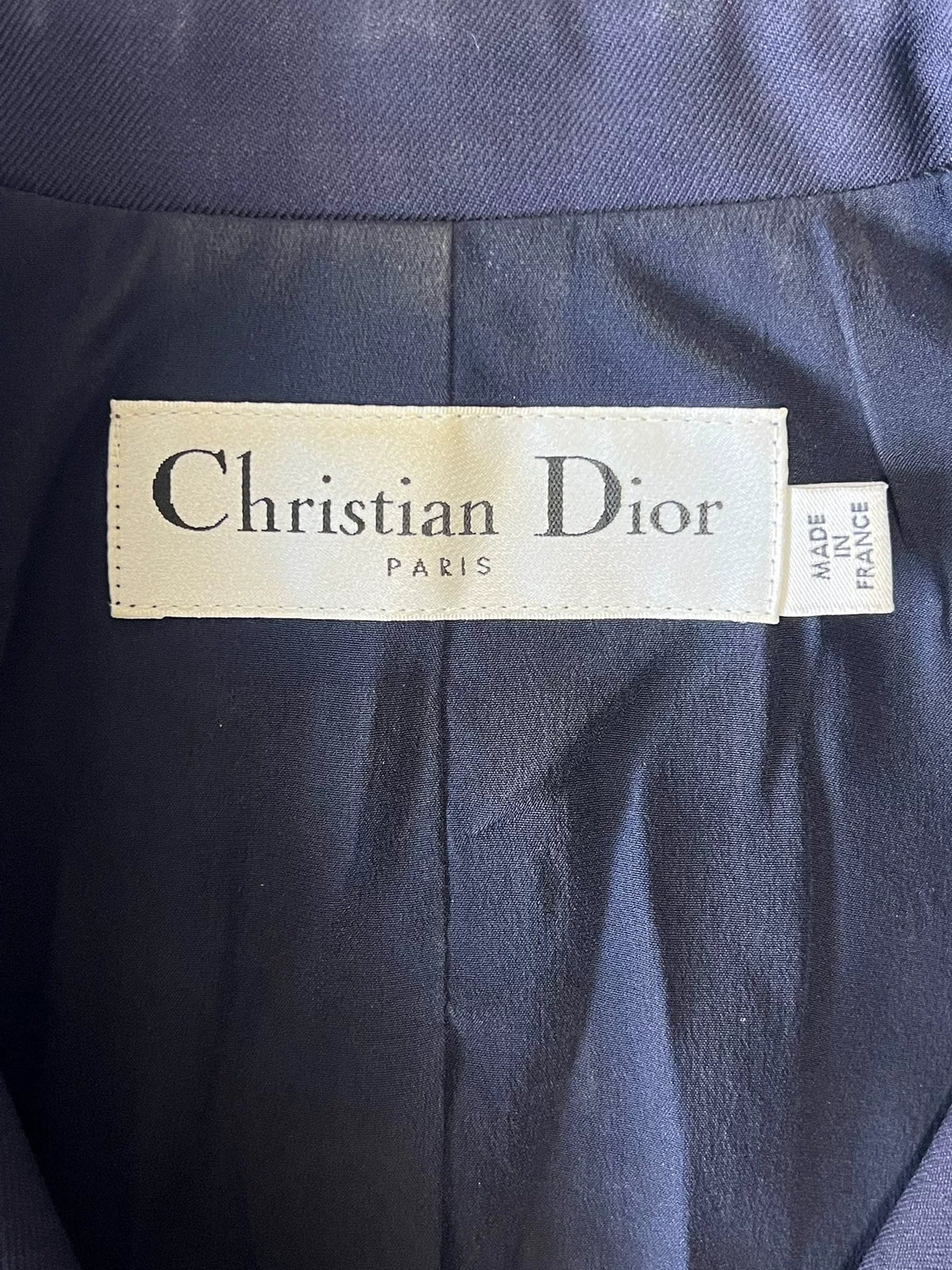 Dior Lapel Vest Silk Dress