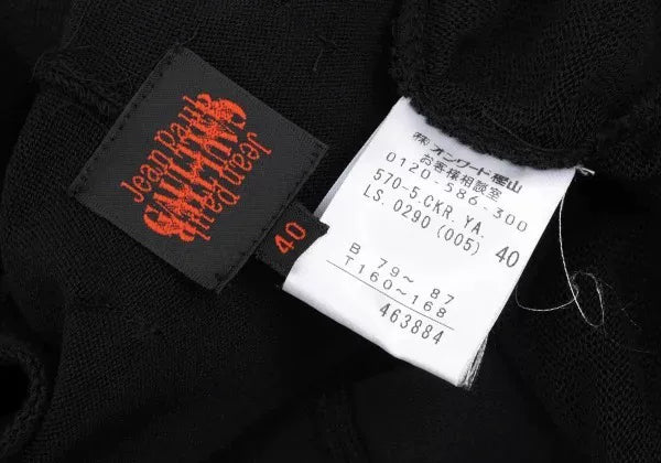 Jean Paul Gaultier Vintage Black Pleated Cardigan