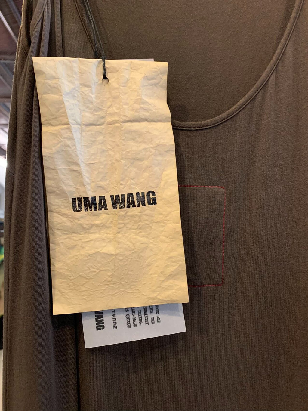 Uma Wang FW25 Main Olive/Brown Daya Dress
