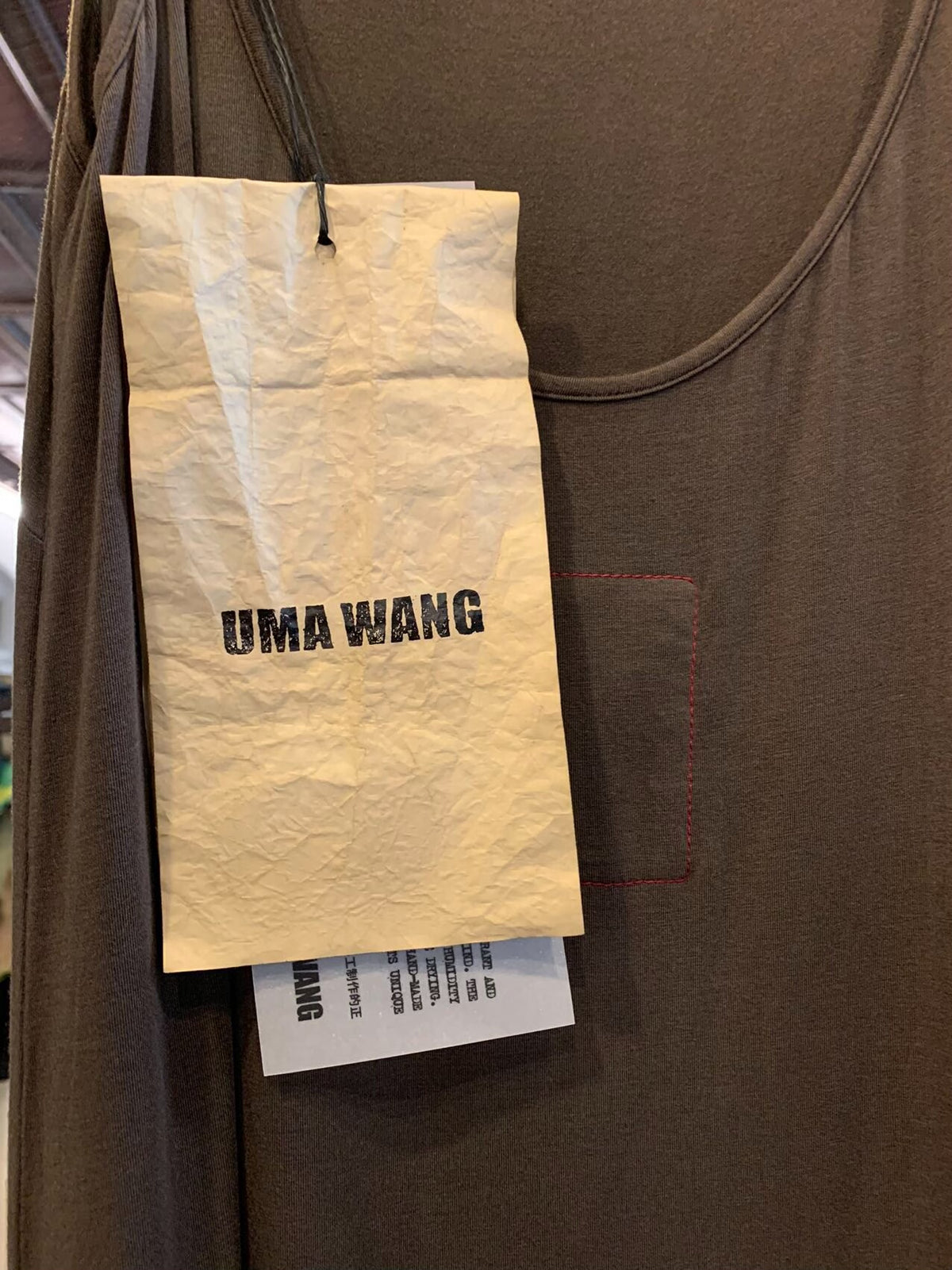Uma Wang FW25 Main Olive/Brown Daya Dress