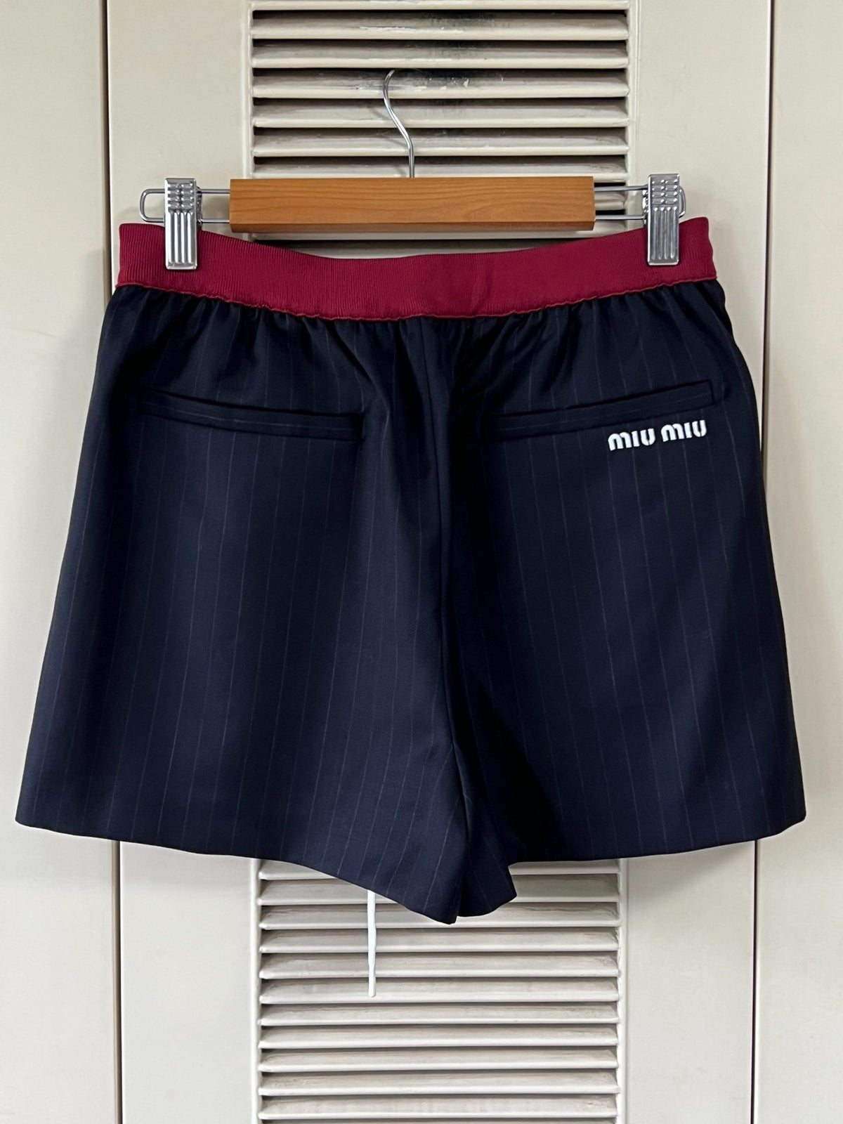 Miu Miu Pinstripe Shorts