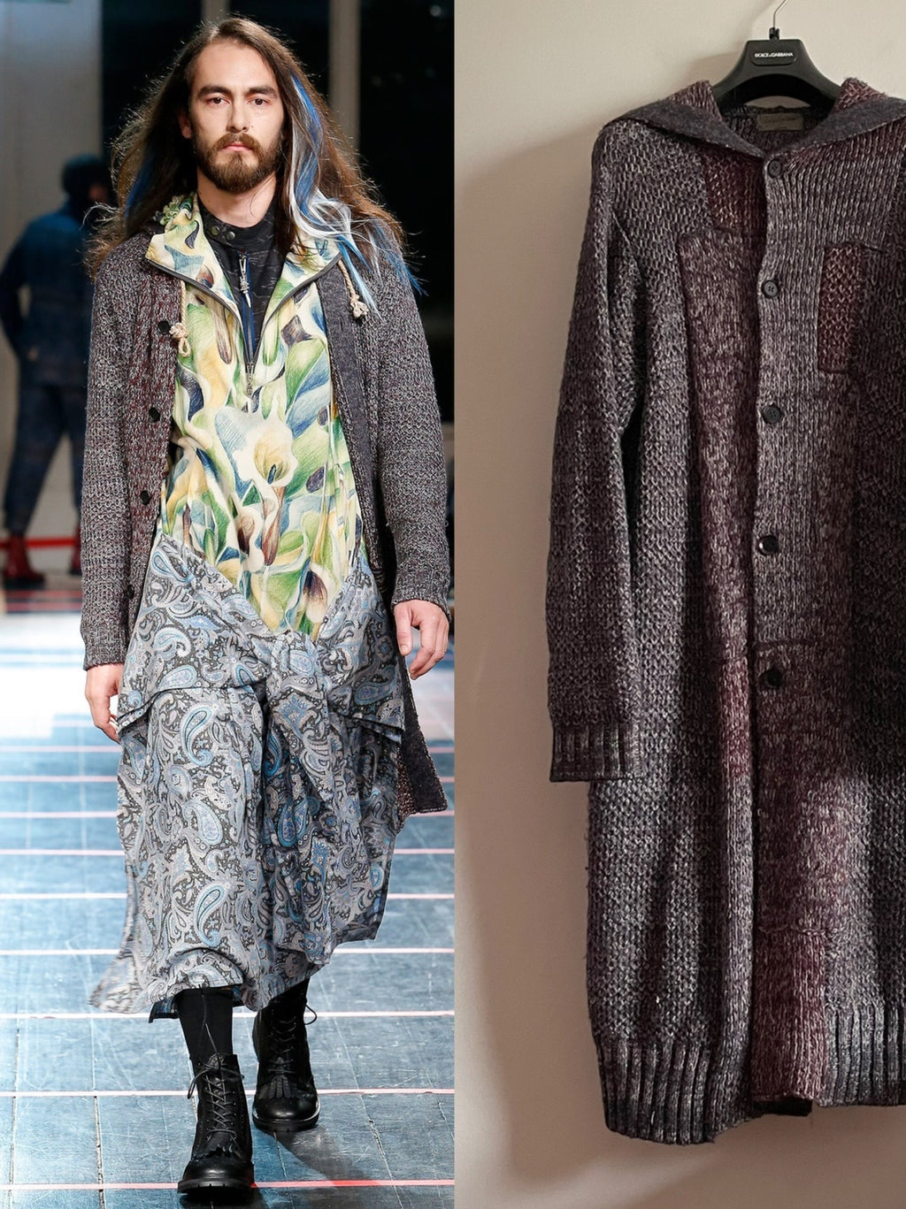 Yohji Yamamoto PourHomme | F/W14 Wool Knit Coat