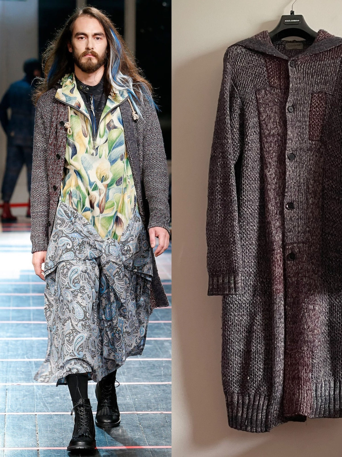 Yohji Yamamoto PourHomme | F/W14 Wool Knit Coat
