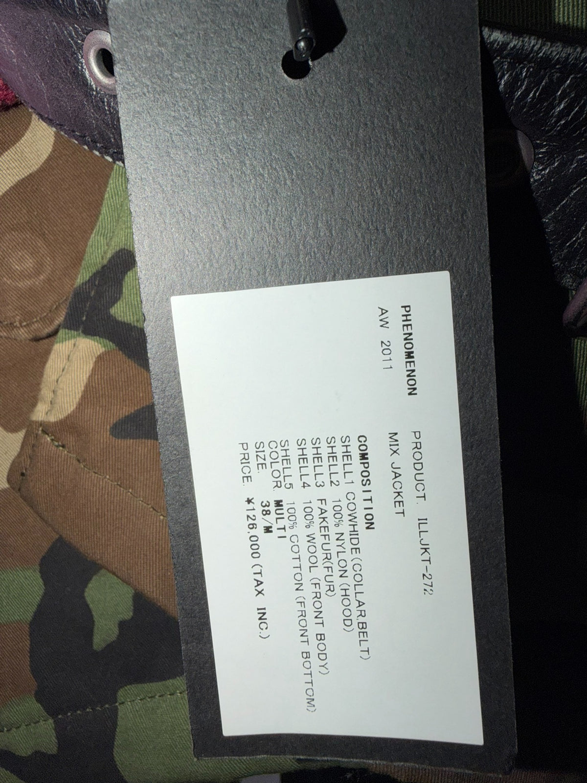 phenomenon 2011 camouflage checkered patchwork jacket