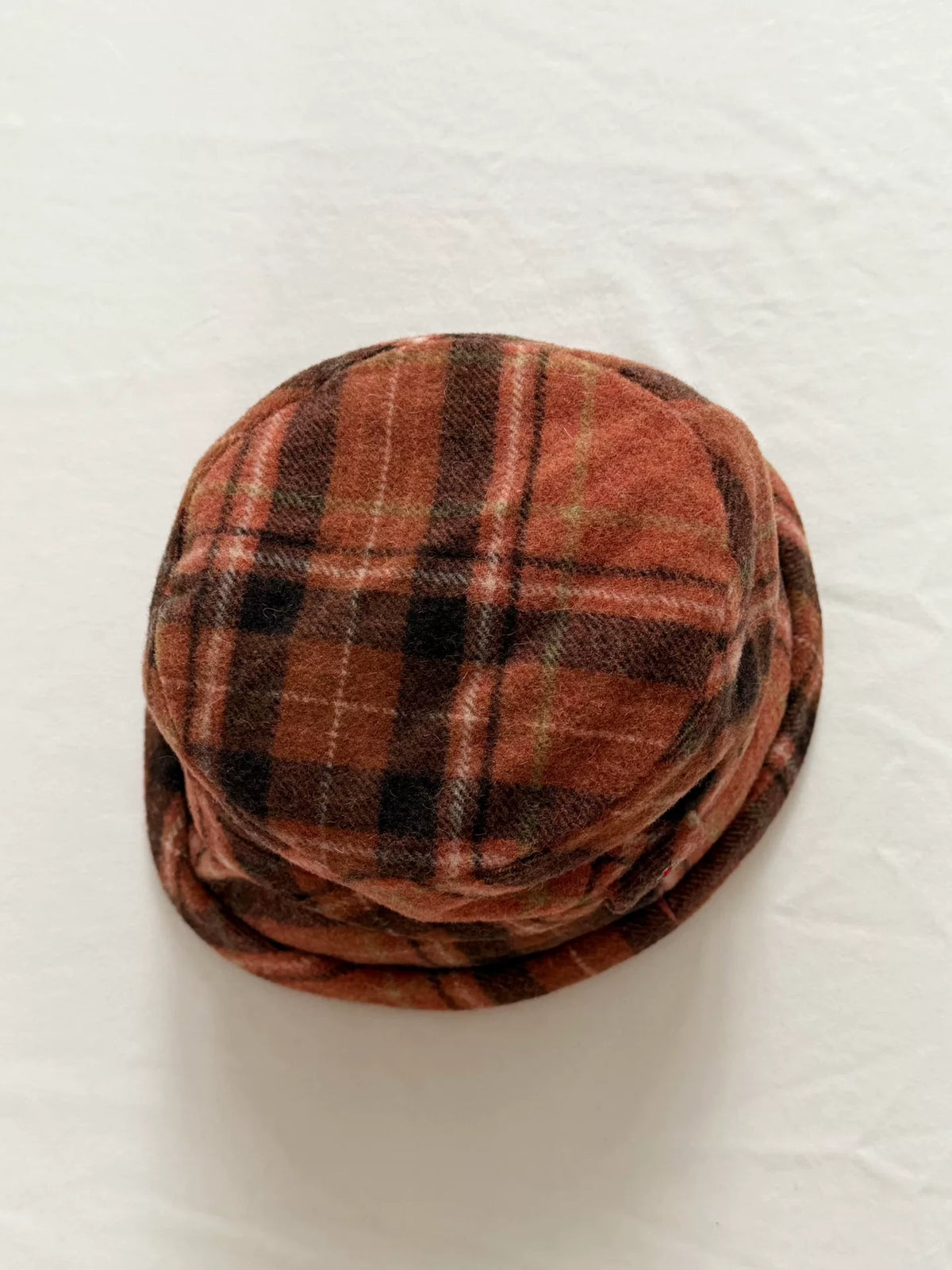 Vivienne Westwood 90s vintage plaid bucket hat with the iconic Orb logo