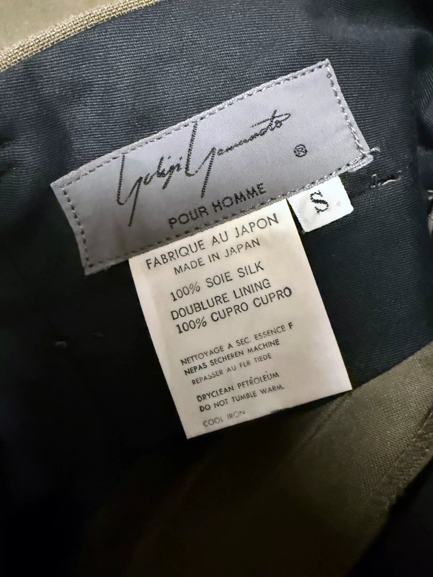 Yohji Yamamoto Pour Homme Mainline Silk Dress Pants