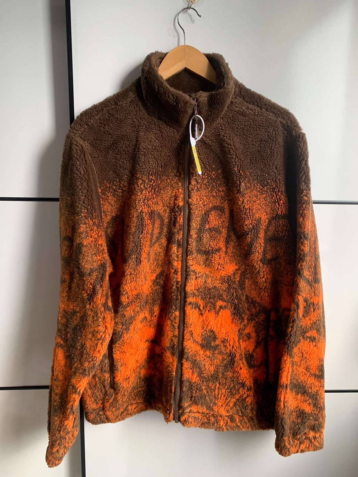 Supreme SS19 Orange Wolf Fleece Jacket