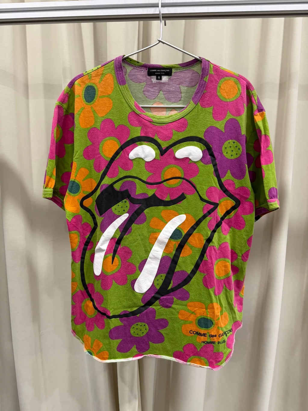 Comme des Garçons CDG Rolling Stones Floral Short-Sleeve T-Shirt