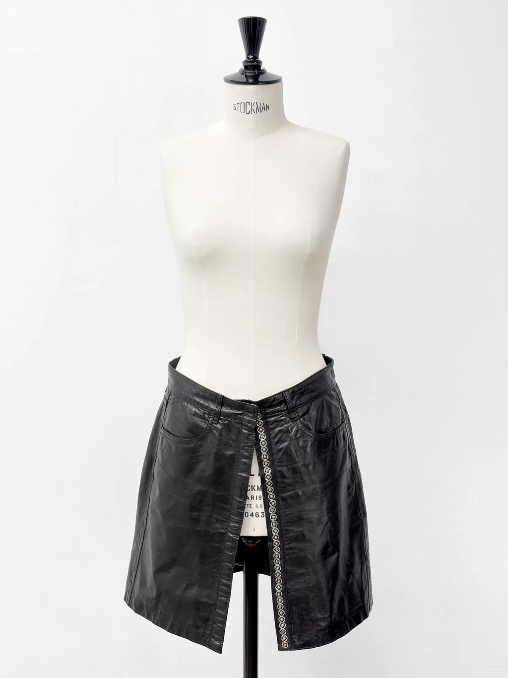 Ann Demeulemeester SS01 Runway Button-Front Mini Skirt