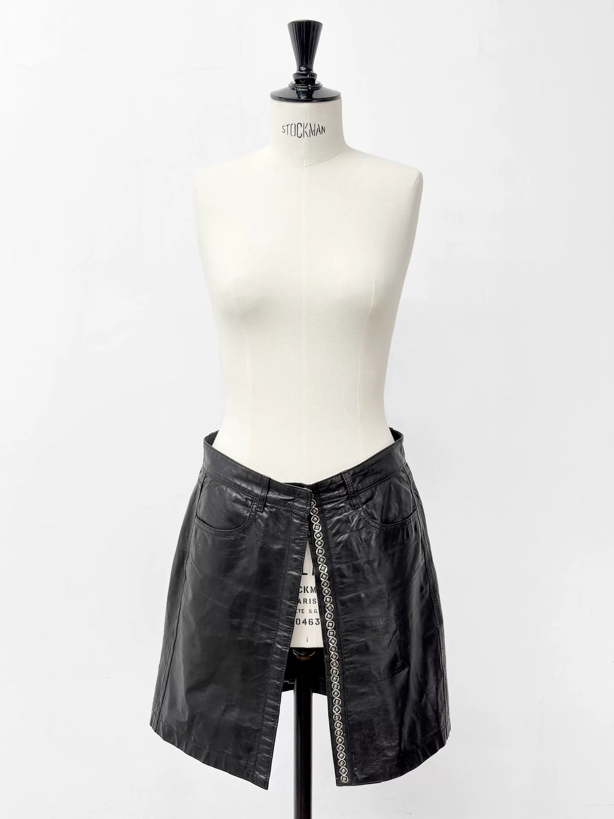 Ann Demeulemeester SS01 Runway Button-Front Mini Skirt