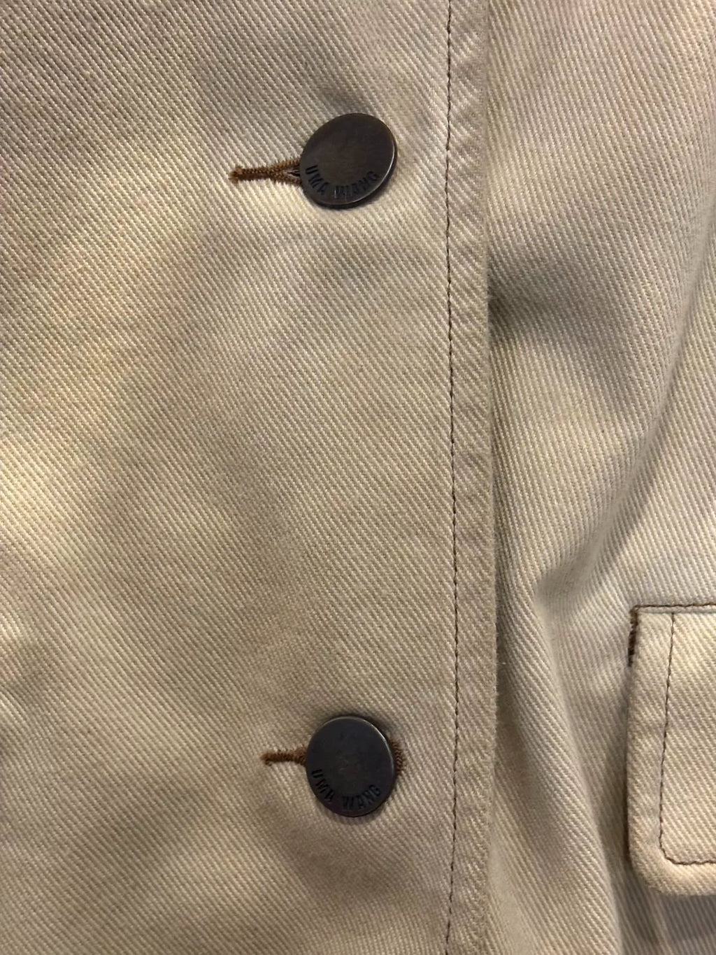 Uma Wang SS25 Tan Jane Ombre Canvas Blazer