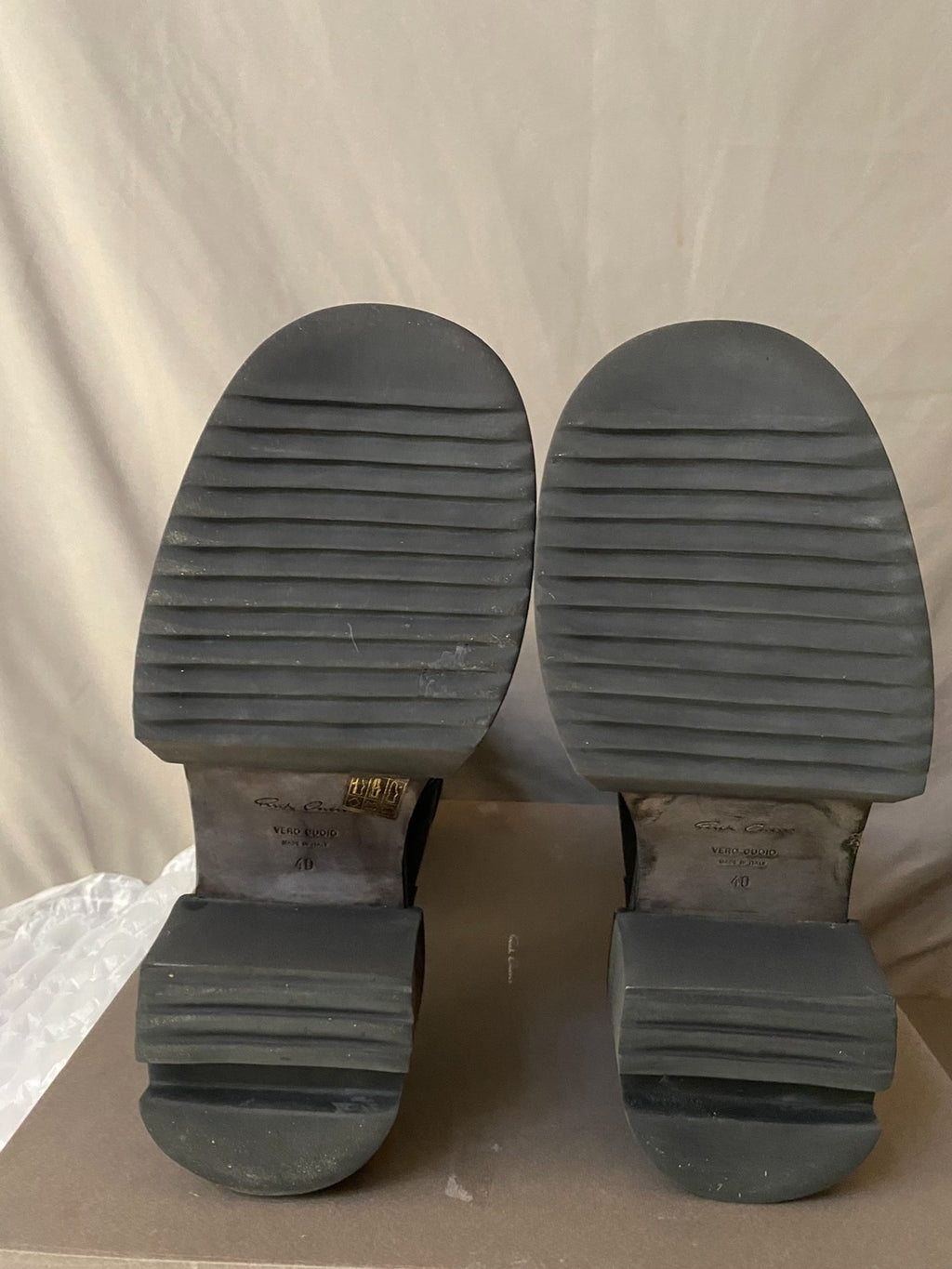 Rick Owens Ballast Bogun Black Chelsea Boots