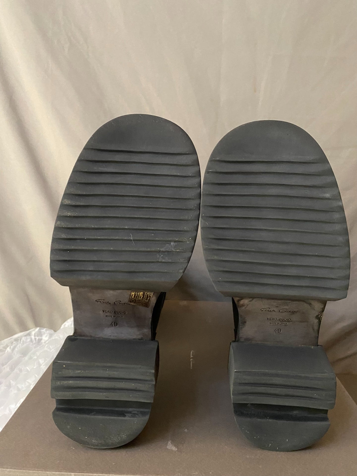 Rick Owens Ballast Bogun Black Chelsea Boots