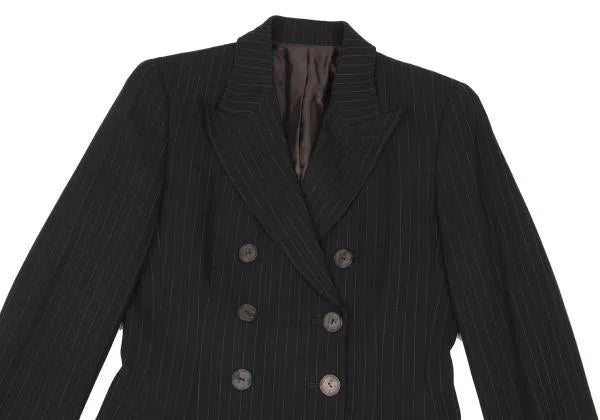 Jean Paul Gaultier Vintage Black Striped Double-Breasted Blazer
