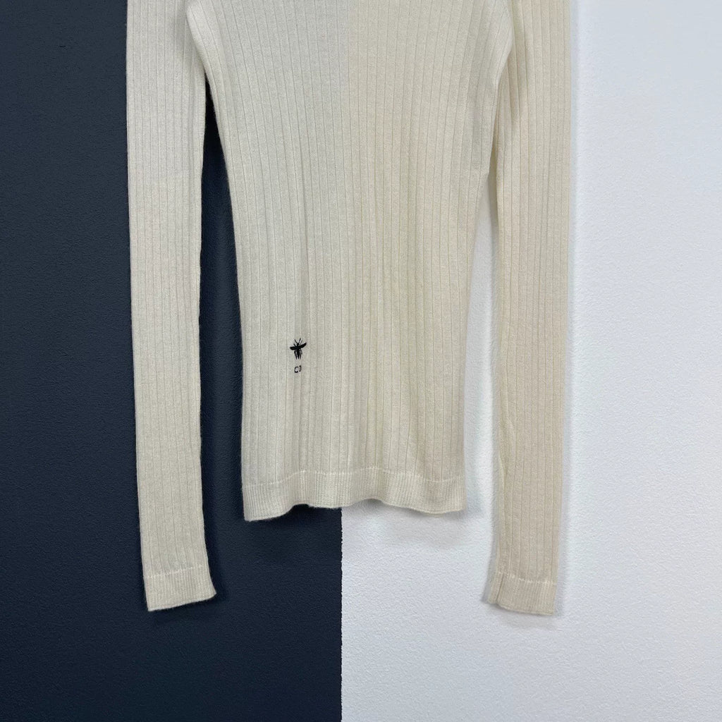 Dior Embroidered Little Bee Turtleneck Sweater