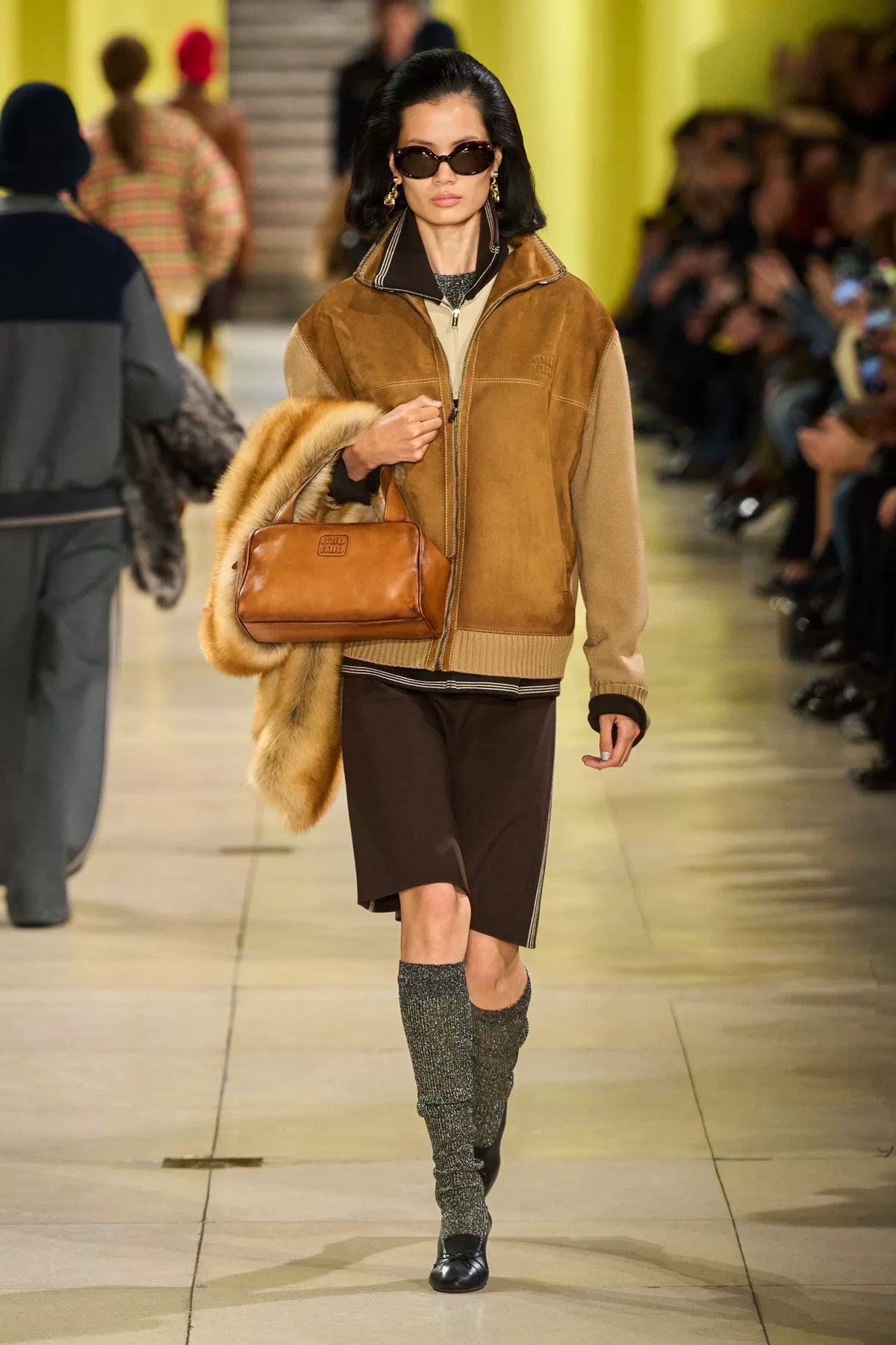 Miu Miu AW25 Knit Tennis Mini Skirt