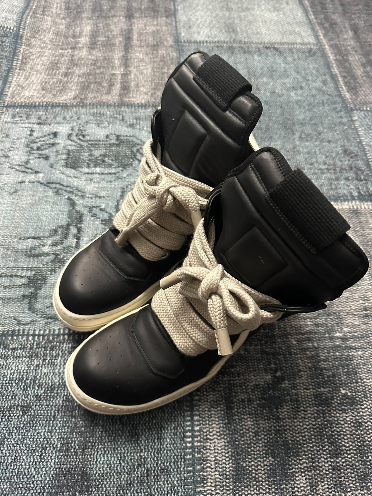 Rick Owens mainline thick laces inverted triangle Sneakers