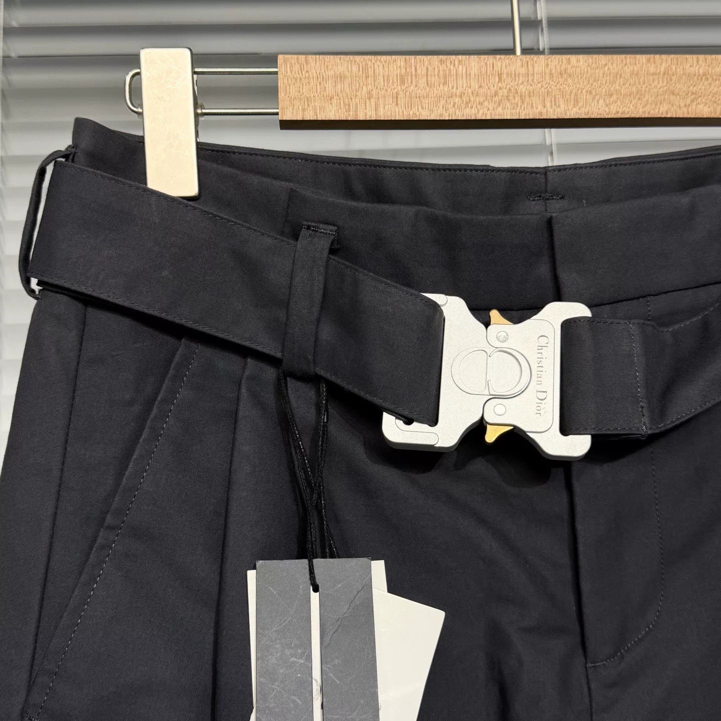 Dior Cargo Pants Casual Pants Straight-Leg Gray Belt