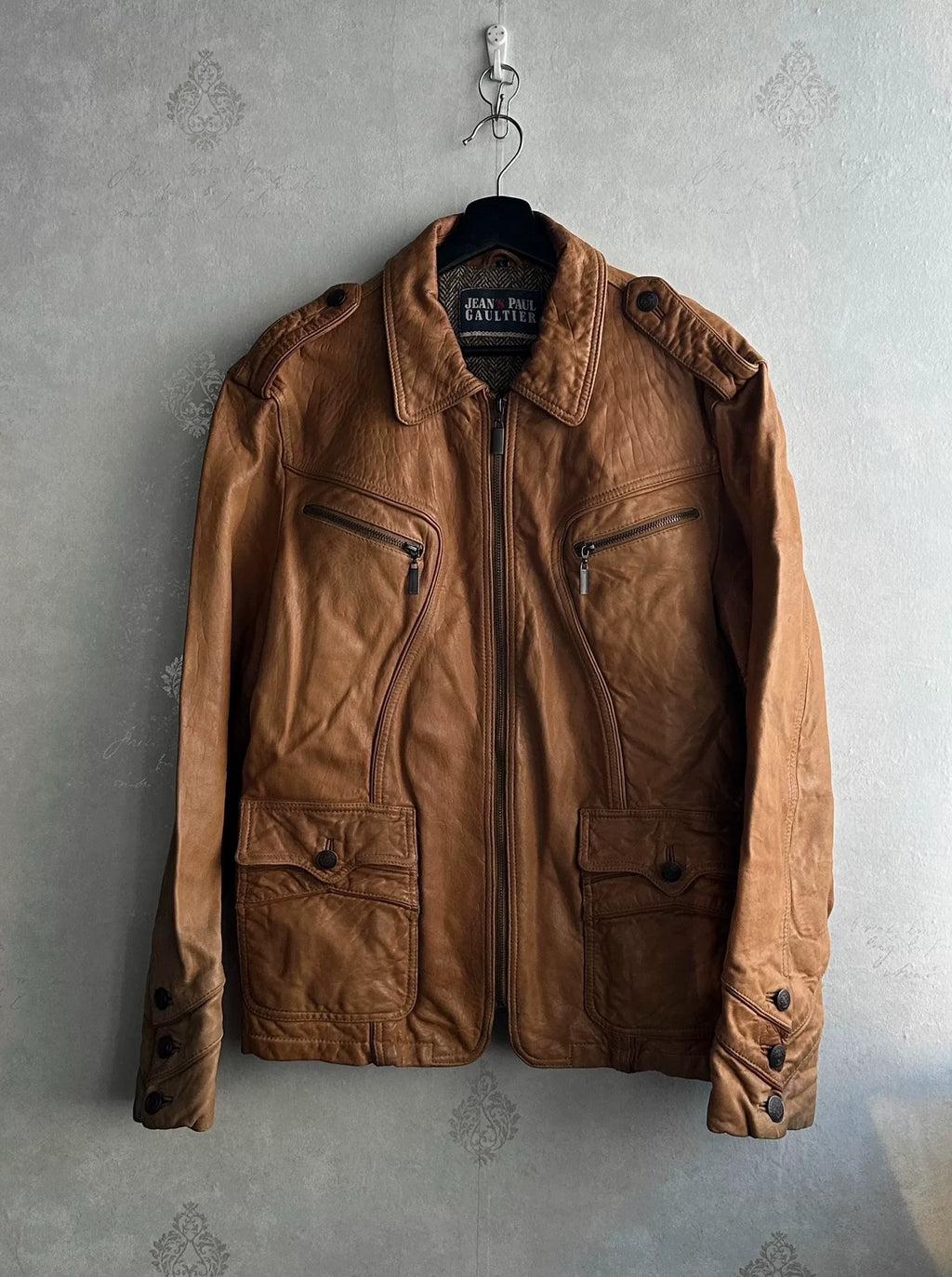 Jean Paul Gaultier 90s Knight Leather Jacket