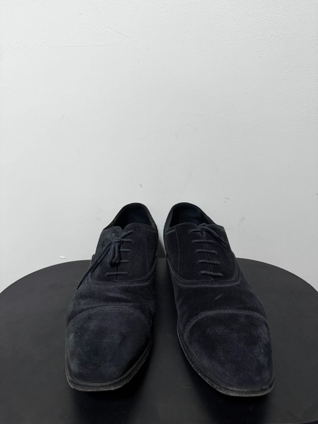 Prada Suede Stitch Derby Shoes
