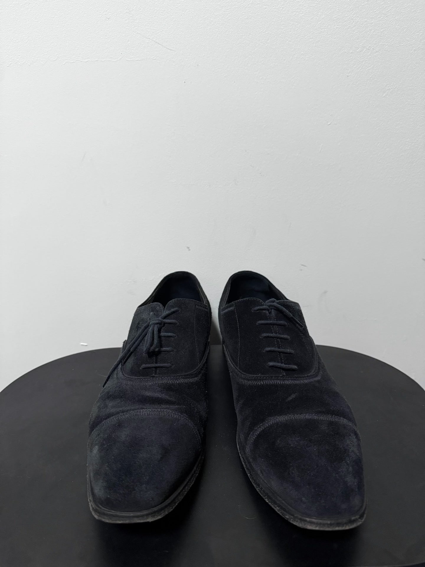 Prada Suede Stitch Derby Shoes