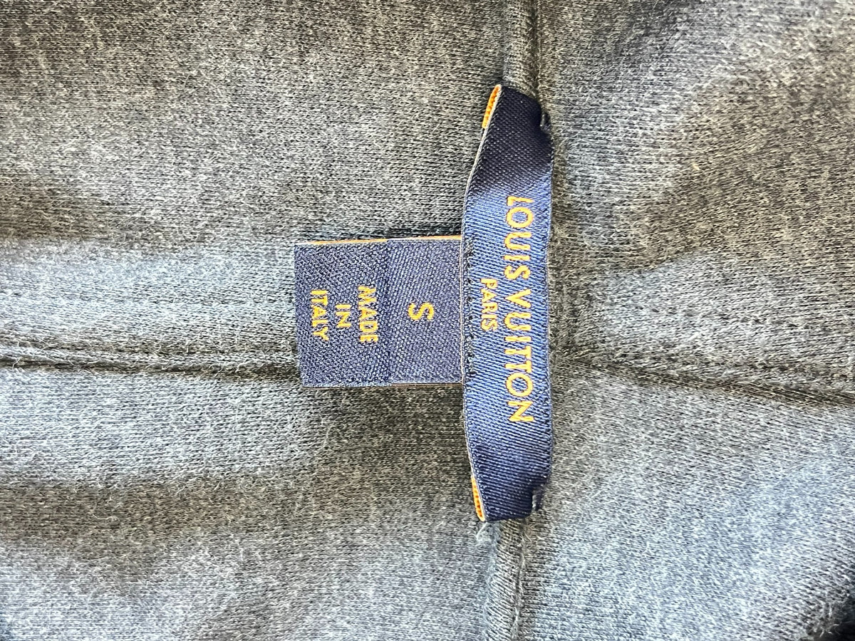 Louis Vuitton LV sleeveless hooded sweatshirt gray