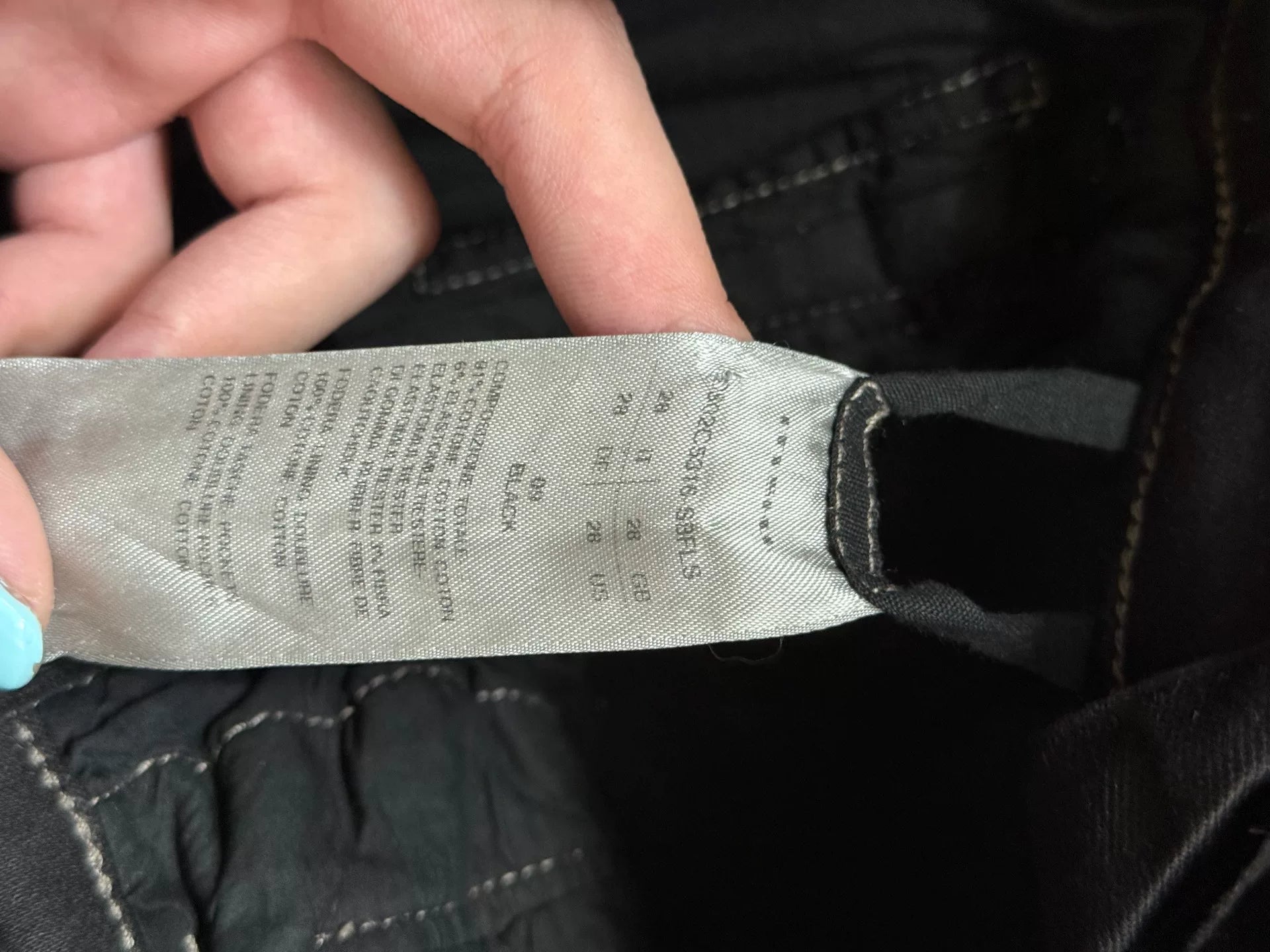 Rick Owens Drkshdw Distressed Waxed Jeans