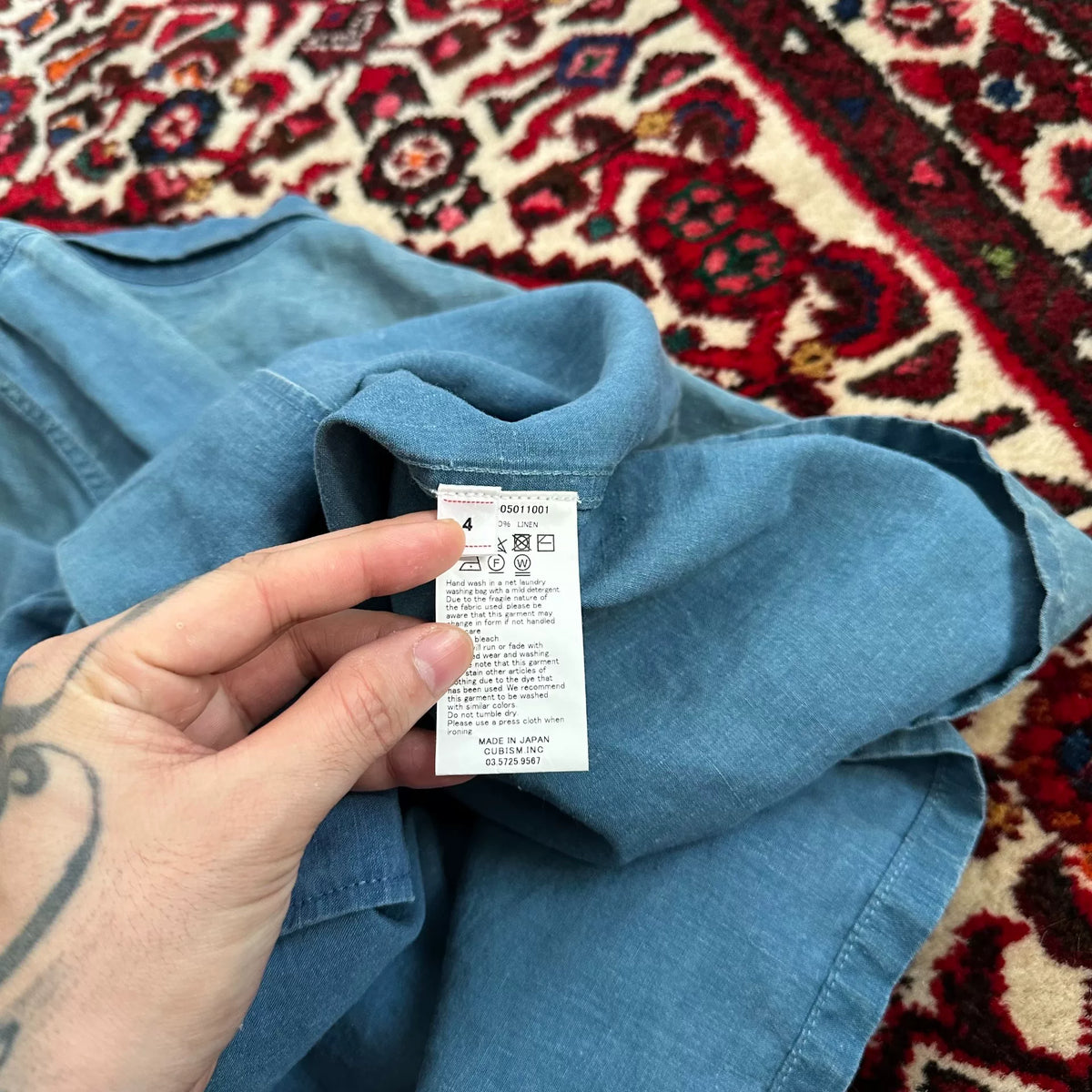 Visvim 22SS I.C.T FAIRWAY S/S DMGD Indigo Dyed Shirt