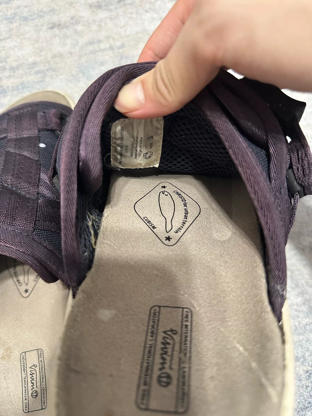 Visvim Purple Polka Dots Christo Slides