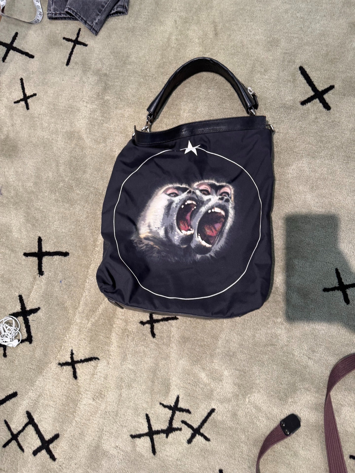 Givenchy Monkey Print Canvas Tote Bag