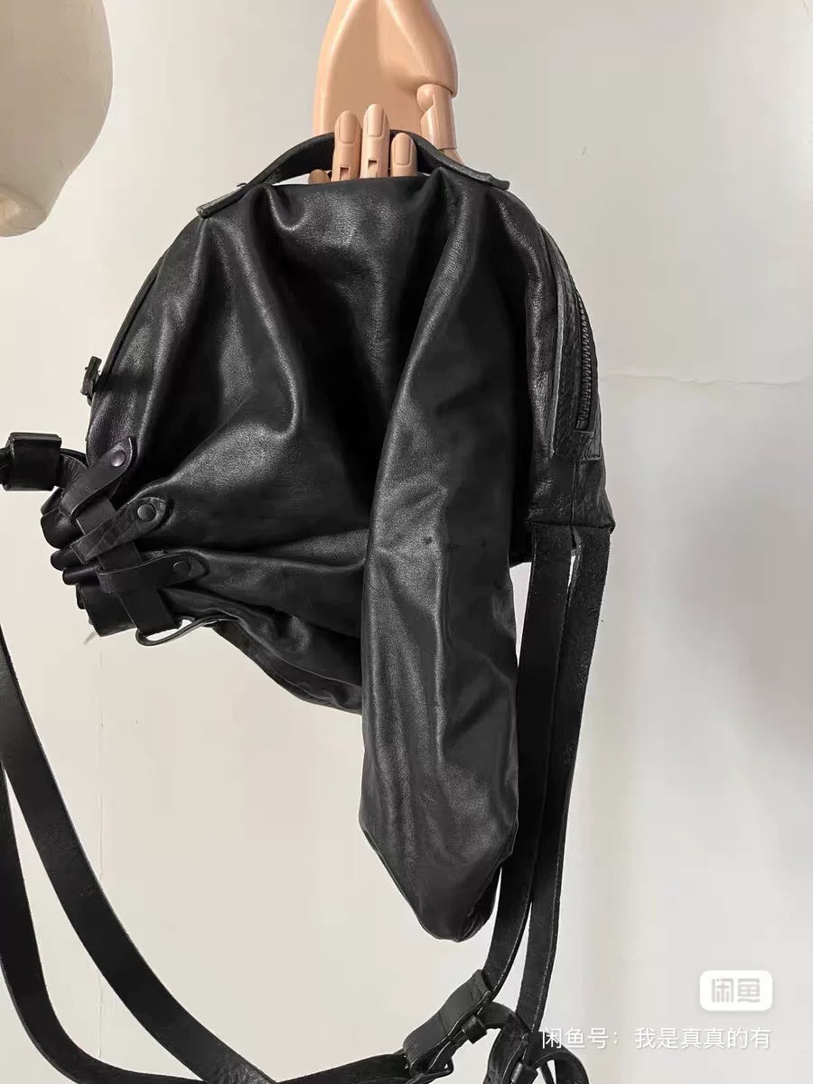 Yohji Yamamoto Drawstring Pocket Crossbody Bag