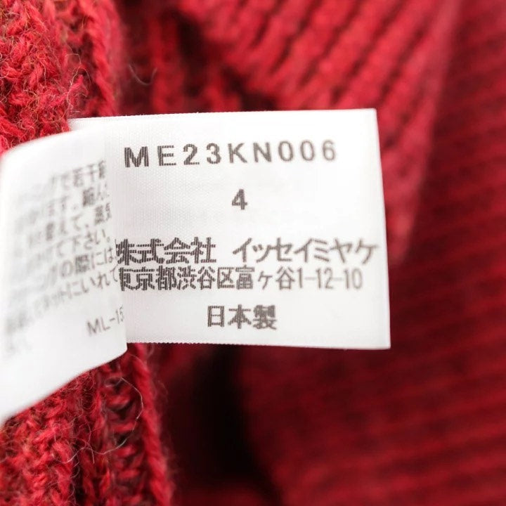 Issey Miyake Turtleneck Wool Knit Sweater