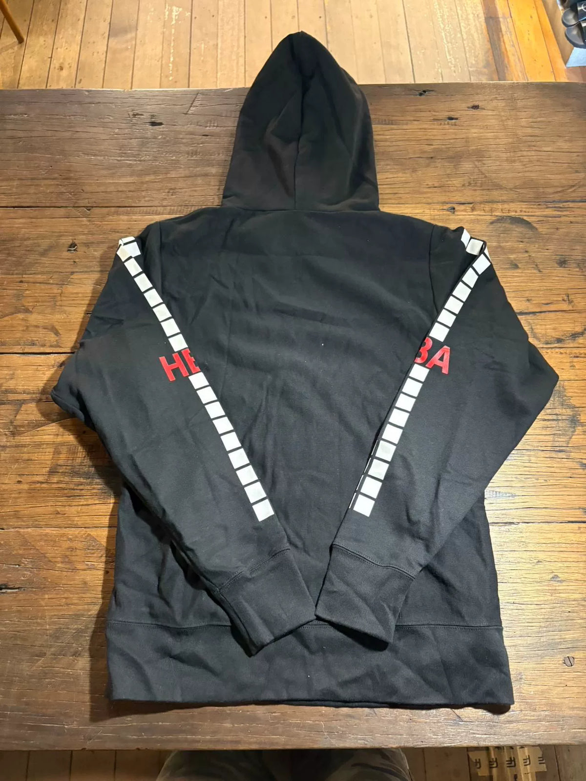 HBA Hood By Air FW15 Black Detroit Orgy Cotton Hoodie