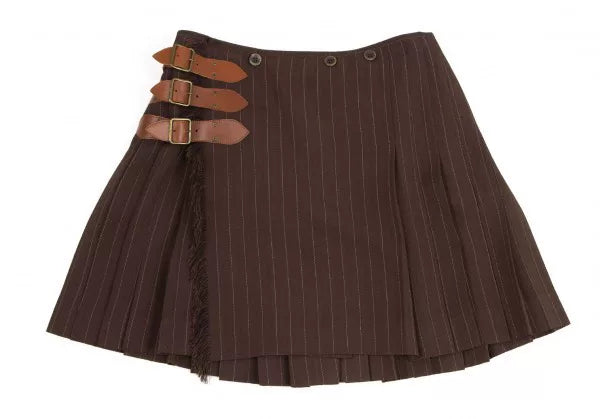 Jean Paul Gaultier Vintage Brown Striped Skirt
