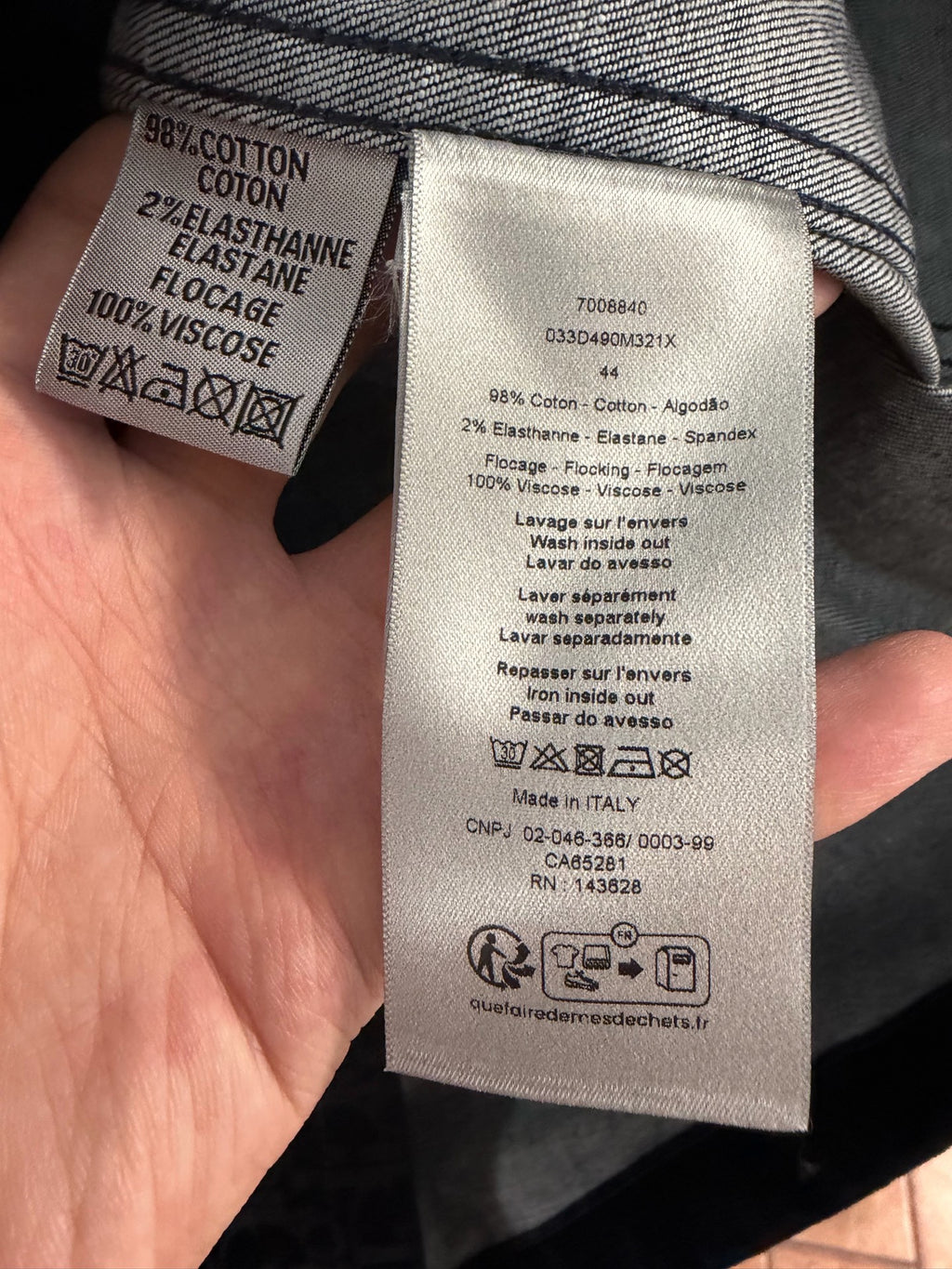Dior All-Over Logo Flocked Shirt