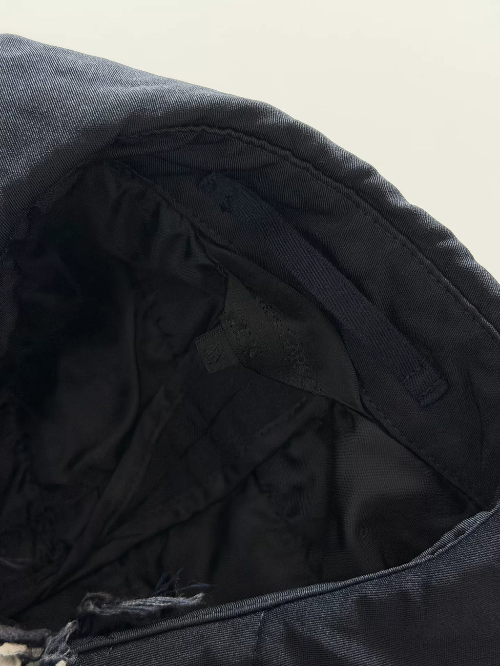Comme Des Garçons Frayed Edge Snowman Wool Blend Coat
