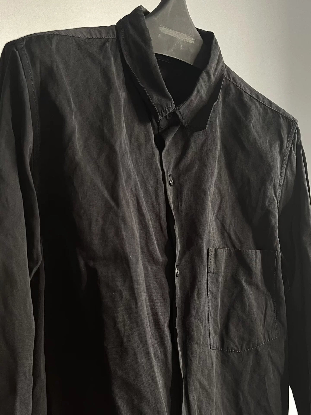 Ann Demeulemeester Metal Wire Memory Fabric Shirt