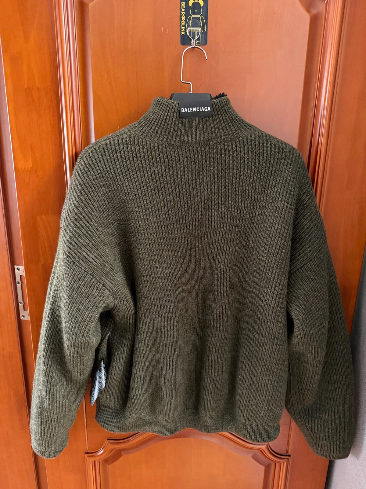 Balenciaga Teddy All-Over Logo Reversible Jacket