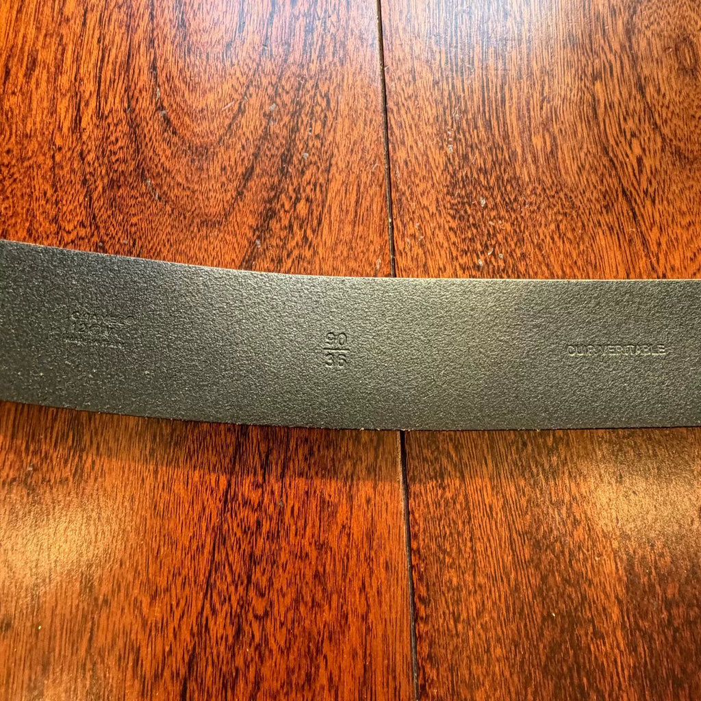 Chanel Black Patent Leather Double C Belt