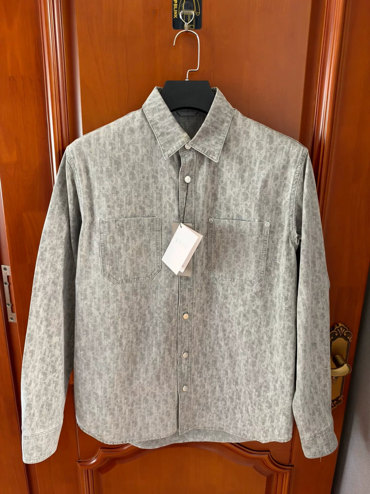 Dior Full Monogram Print Denim Shirt