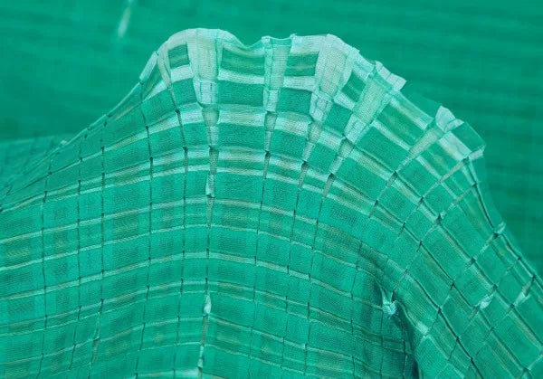 Issey Miyake Vintage Green Pleated Top
