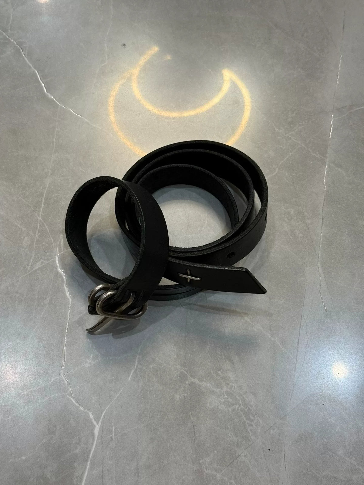SS06 Maurizio Amadei "Y" Buckle Split Belt